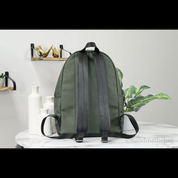 NWB Michael Kors Kent Sport Green Nylon Large Backpack 37F9LKSB2C Dust Bag FS - Picture 2 of 3